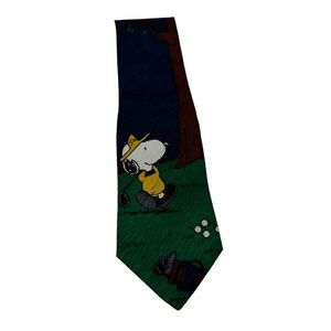 Snoopy and Woodstock Men’s golf Peanut’s tie